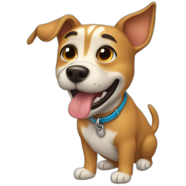 Perro feliz emoji