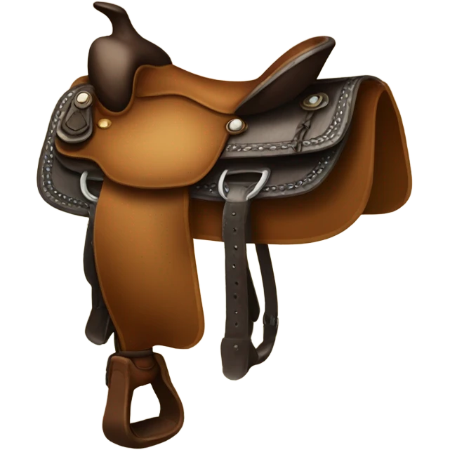 a western saddle emoji
