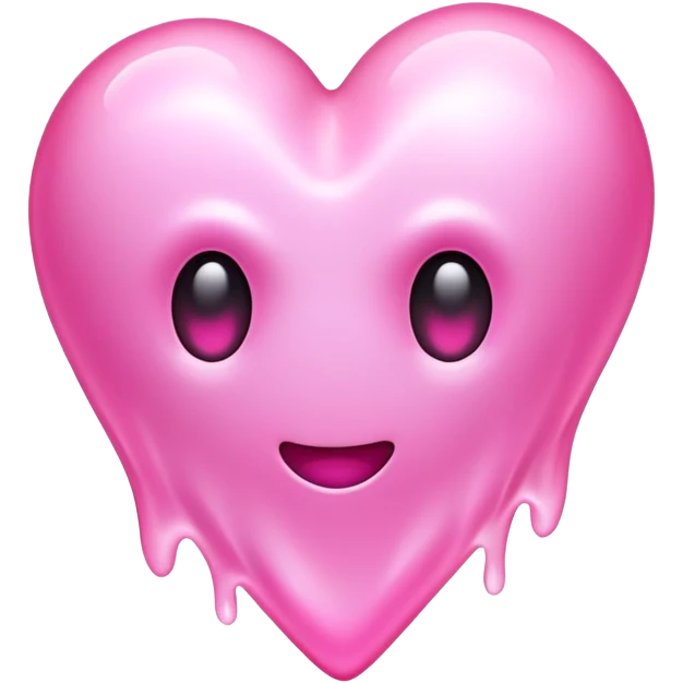 
Pink ghost heart emoji