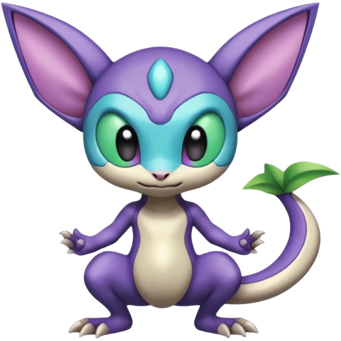 Colorful Exotic Meloetta-Mewtwo-Sableye-Virizion-Venom-Stitch-Fakémon-creature-hybrid emoji