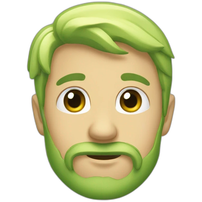 letre verte qui deffile emoji