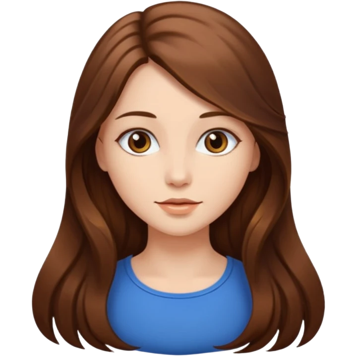beautiful girl with long hair emoji