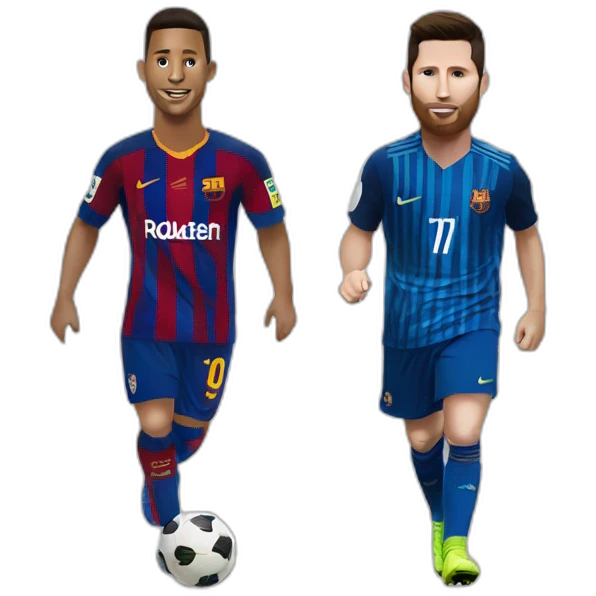 Ronaldo et Messi emoji