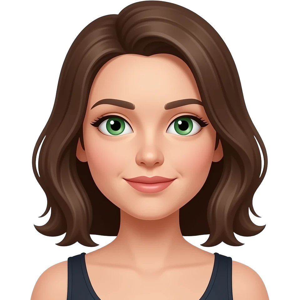 give this lady greenish eyes emoji
