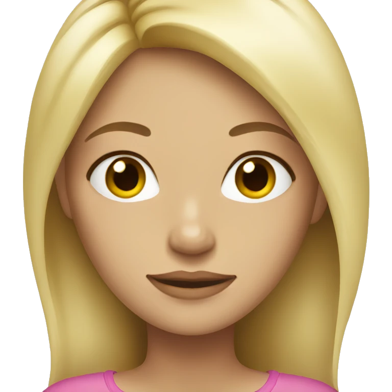 blonde girl with blonde hair emoji