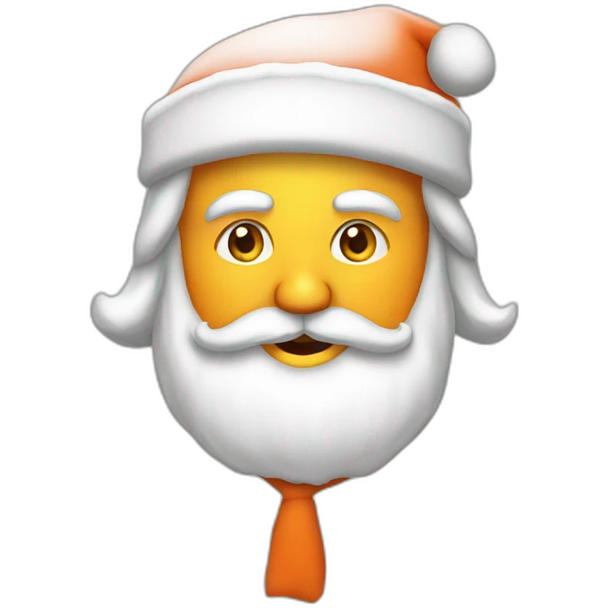 trump as santa with orange beard emoji