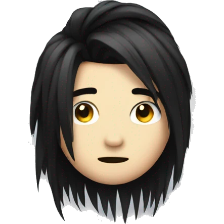 Emo hair emoji