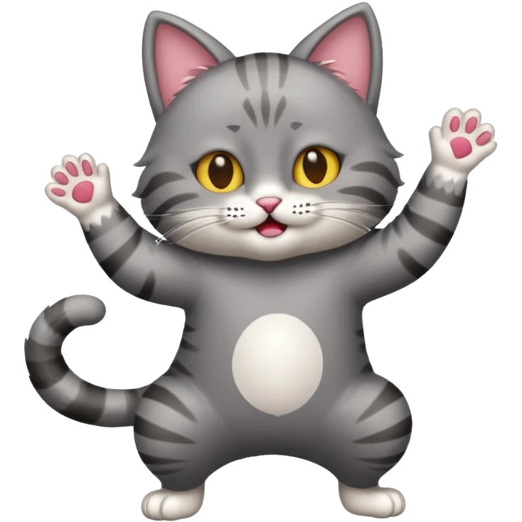 A cat doing the ay mi gatito dance emoji