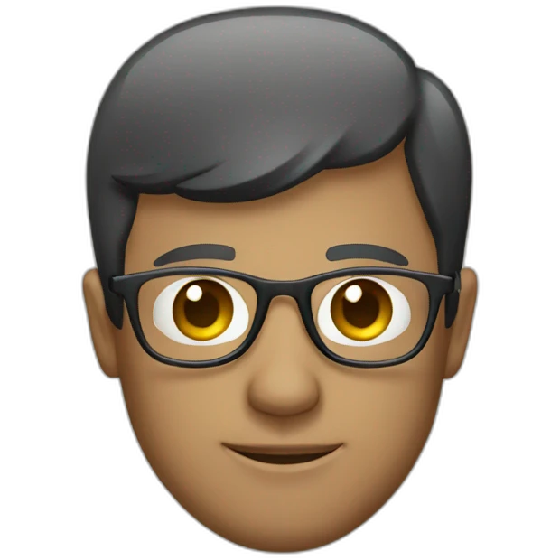 business man glasses emoji