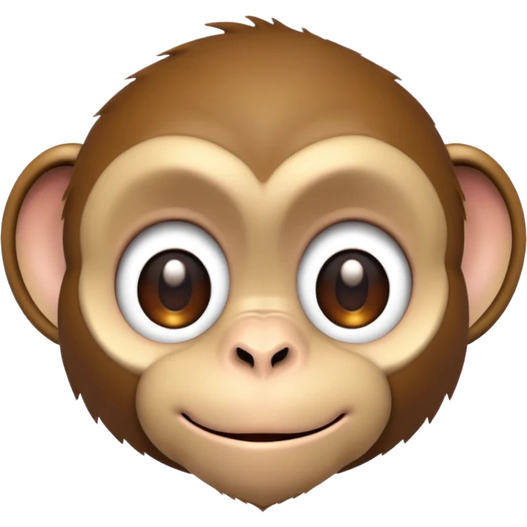Blurred monkey emoji