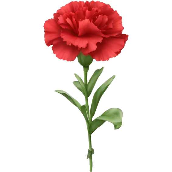 Red Carnation flower emoji