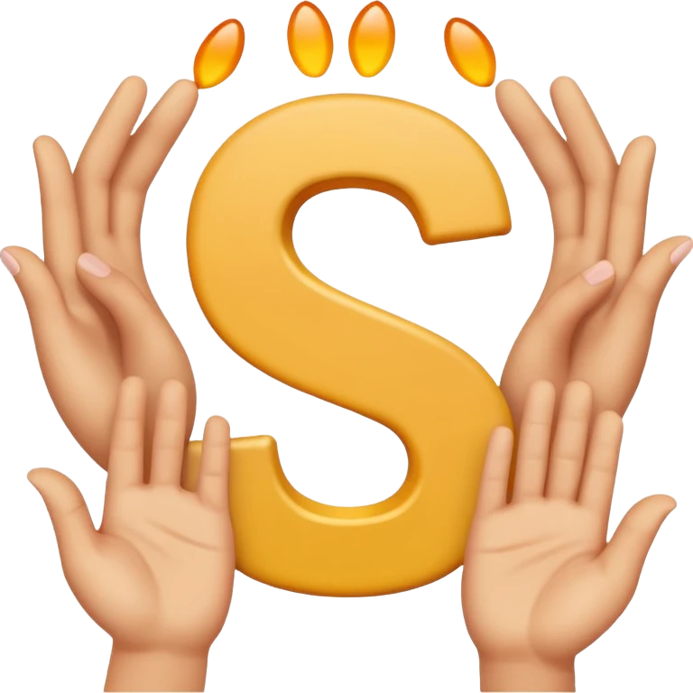 Make the letter S with emoji hands

 emoji