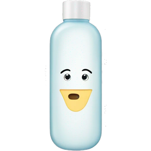 toner make up remover bottle emoji