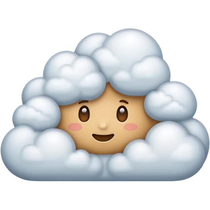 cloud in brown color emoji