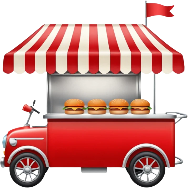 burger stall four wheel emoji