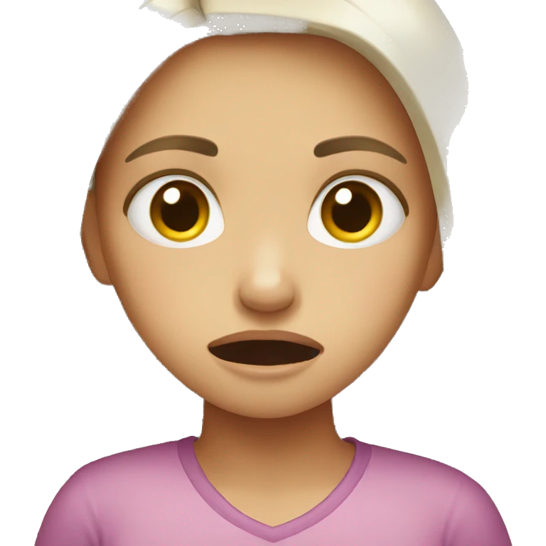 girl crying emoji