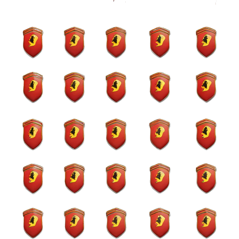 Ferrari logo F1 emoji