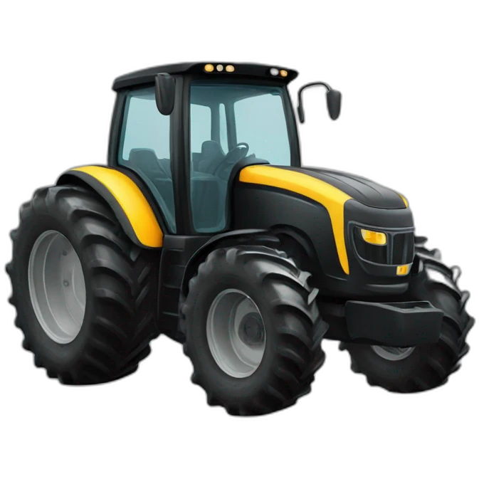 black tractor emoji