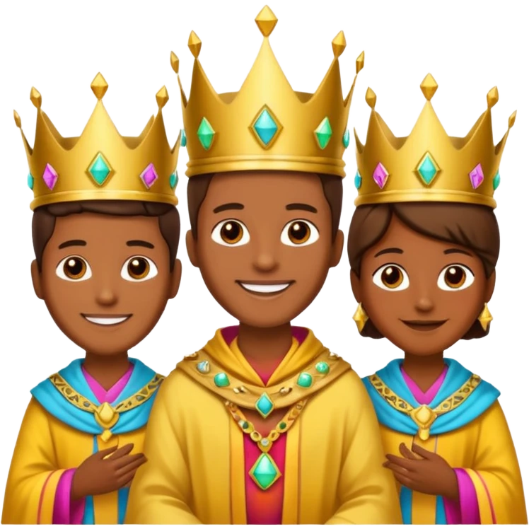 Un emoji de los tres reyes magos juntos emoji