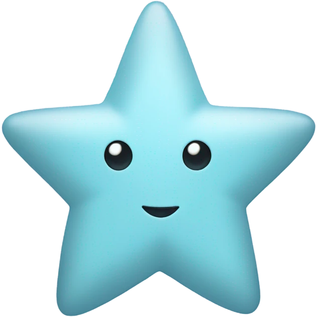 pastel blue star emoji