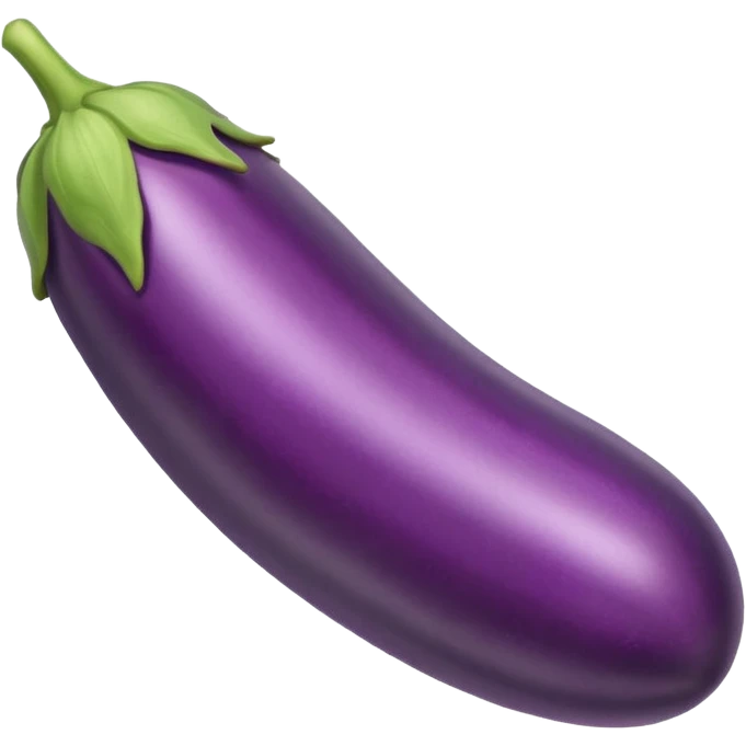 dildo shaped long eggplant emoji