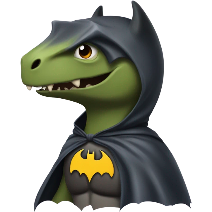 Batman but he’s a dinosaur  emoji