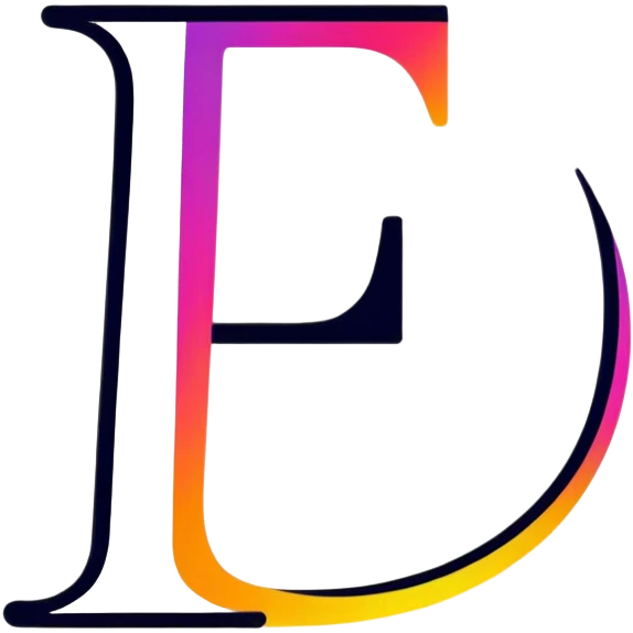 Colorful Gradient Alphabetical Letter “E” emoji