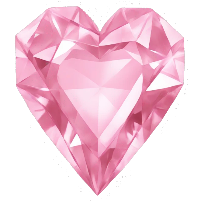 Pink diamond heart  emoji