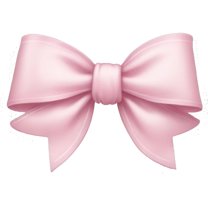 Light pink bow emoji