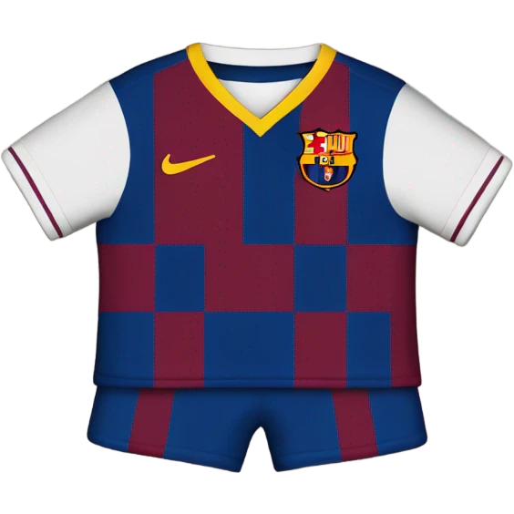 Barcelona kit mixed with Madrid  emoji