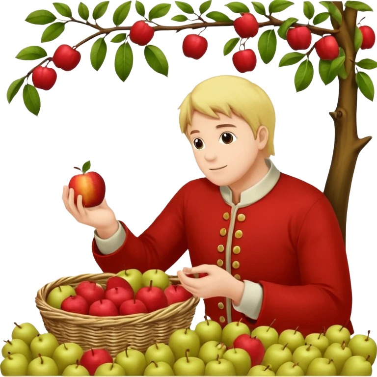 ein tiefer Teller mit breitem rand, darin ein haufen mit gelber Krümel unterschiedlicher Grösse. obendrauf seitlich ein Häufchen Apfelmus. ein Löffel steckt drin emoji