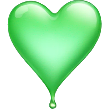 corazón verde agua  emoji
