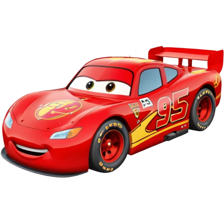 lightning mcqueen with number 95 and look like in film emoji