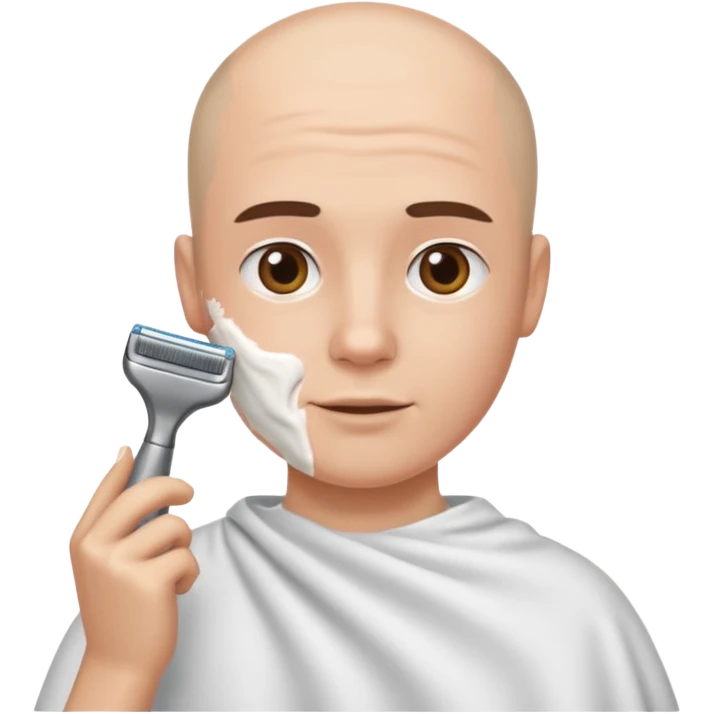 shaving head emoji