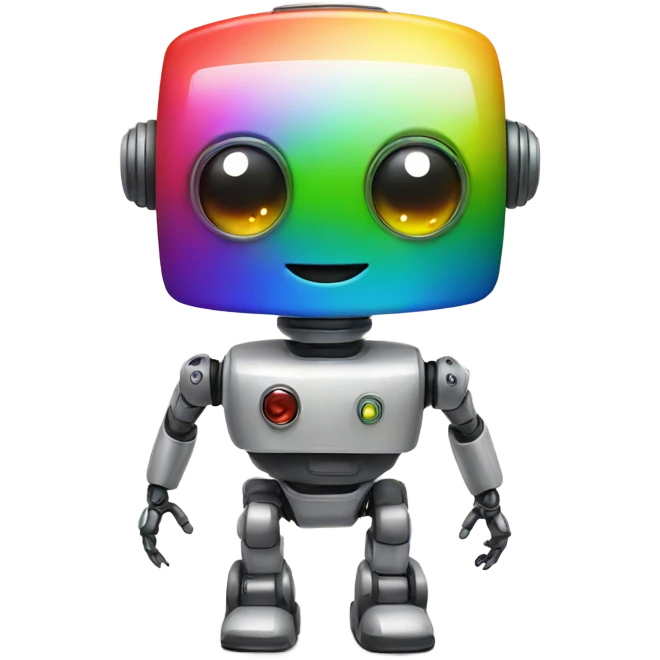 rainbow robot  emoji