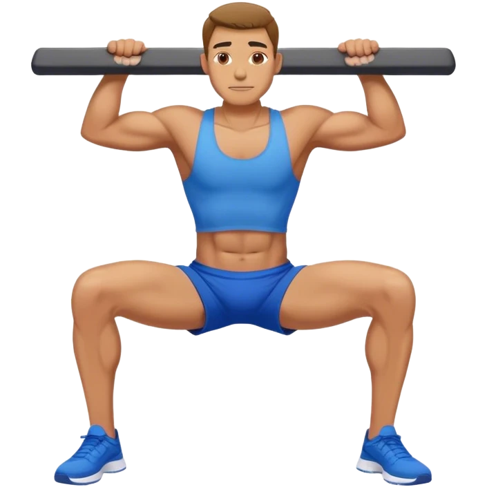 glute-bridges-exercise guy with blue shorts  emoji