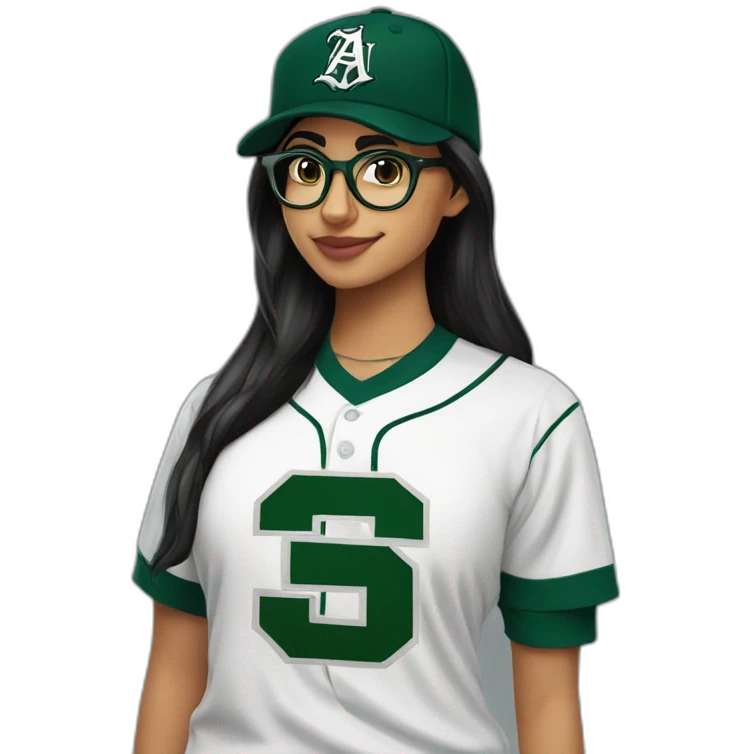 Mia Khalifa slytherin baseball shirt emoji