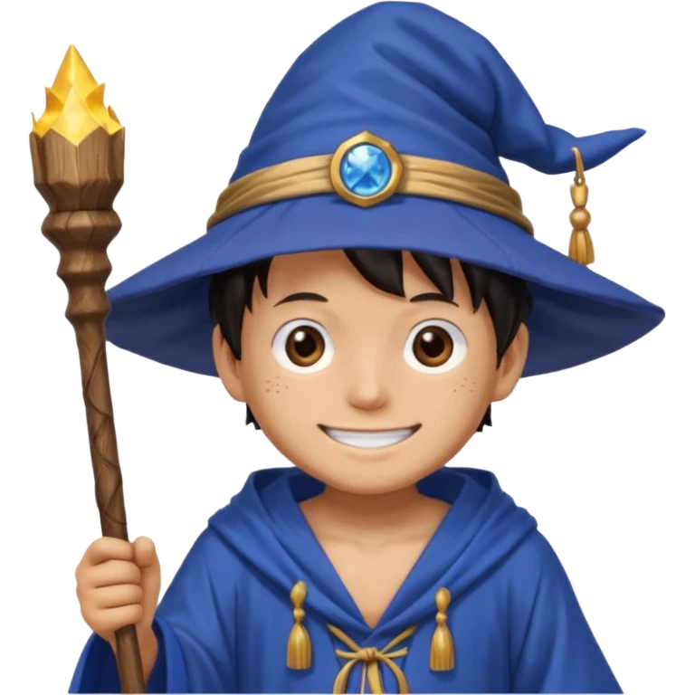luffy one piece Wizard emoji