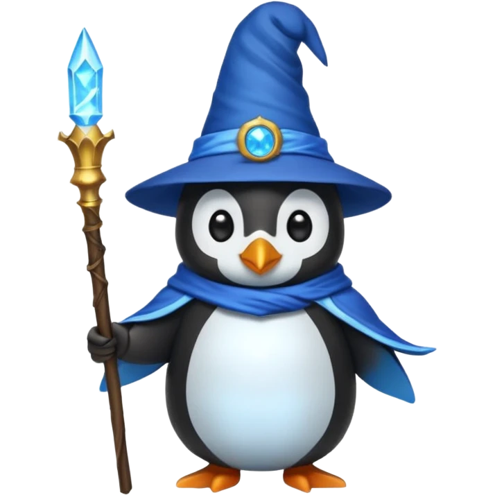 Penguin Wizard emoji