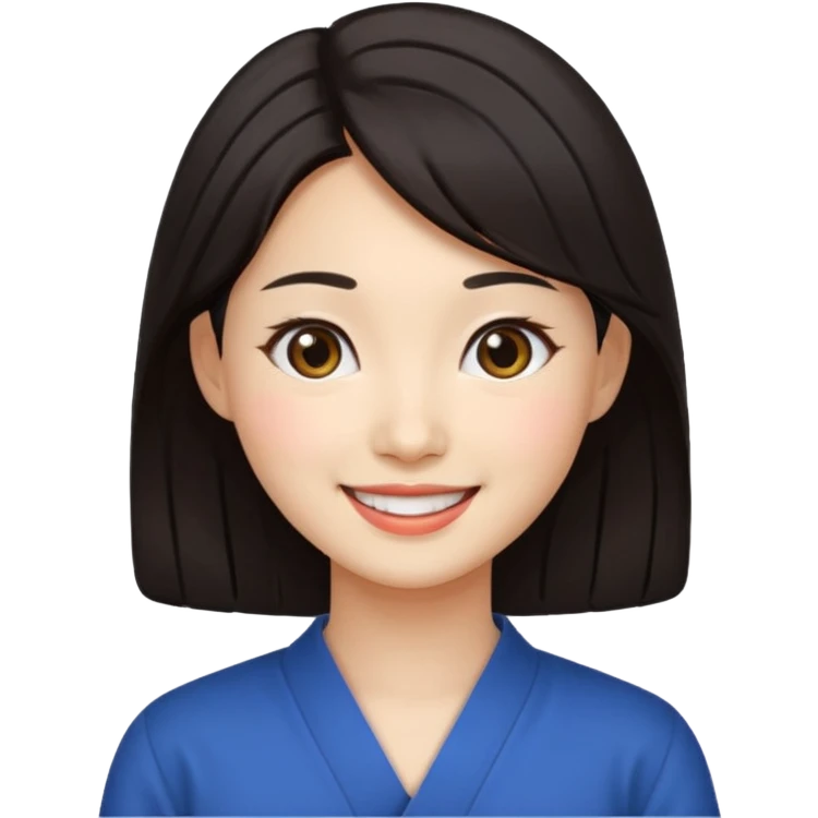 korean woman smiling emoji