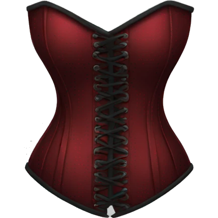 dark red corset emoji