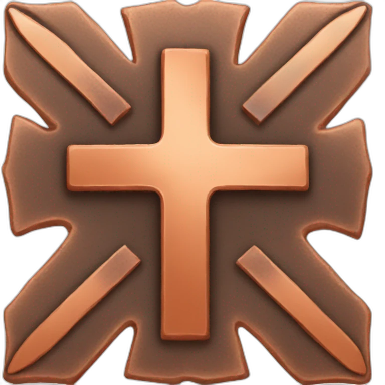 copper CROSS emoji