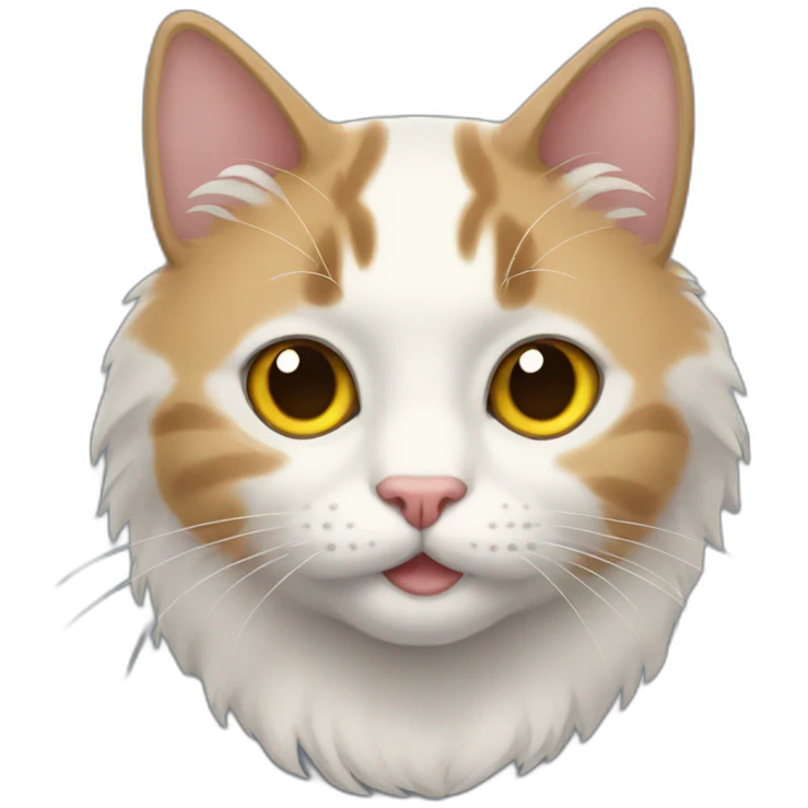 cat fused with a grandpa emoji