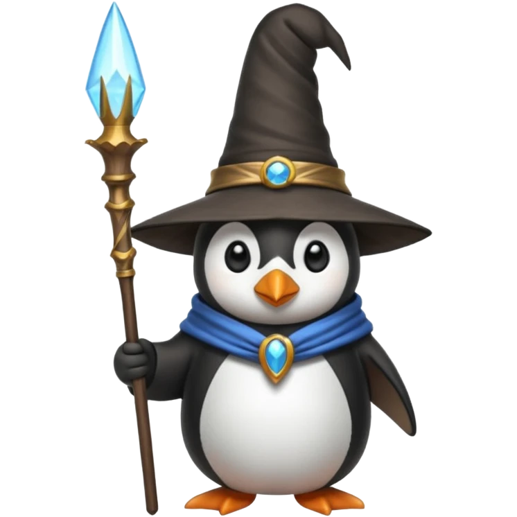 Penguin Wizard emoji
