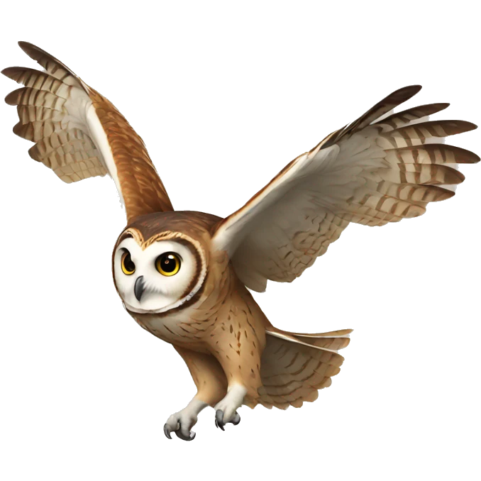 Flying owl emoji