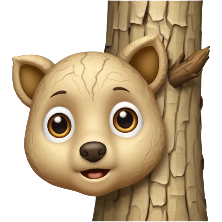 aspen tree eyes looking left emoji