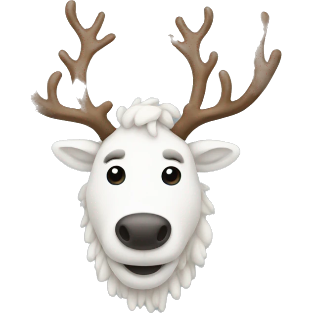 White-reindeer emoji