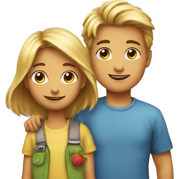 two kids emoji