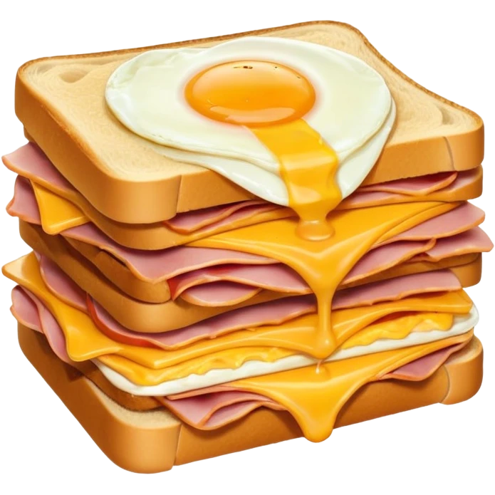 ham egg and cheese sandwich with the egg on the inside emoji