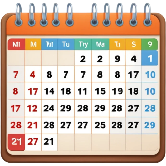 calendar emoji